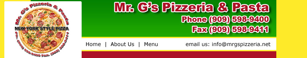 Mr. G's Pizzeria & Pasta